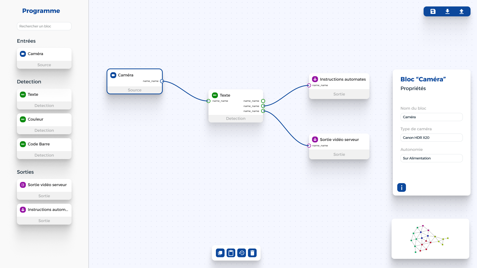 No-code program editor